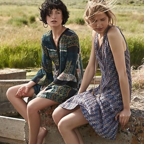 Anthropologie Maeve Westwater Chevron Knit Dress Size XS Boho Bohemian - Picture 10 of 10